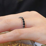 3 Carat Black Diamond Eternity Band