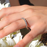 0.90 Carat Half Eternity Band