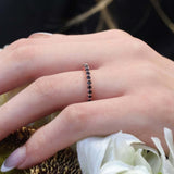 1 Carat Black Diamond Eternity Band