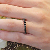 2 Carat Black Diamond Eternity Band