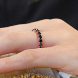 3 Carat Black Diamond Eternity Band