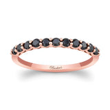 0.44 Carat Black Diamond Half Eternity Band