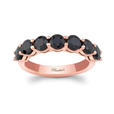2.1 Carat Black Diamond Half Eternity Band