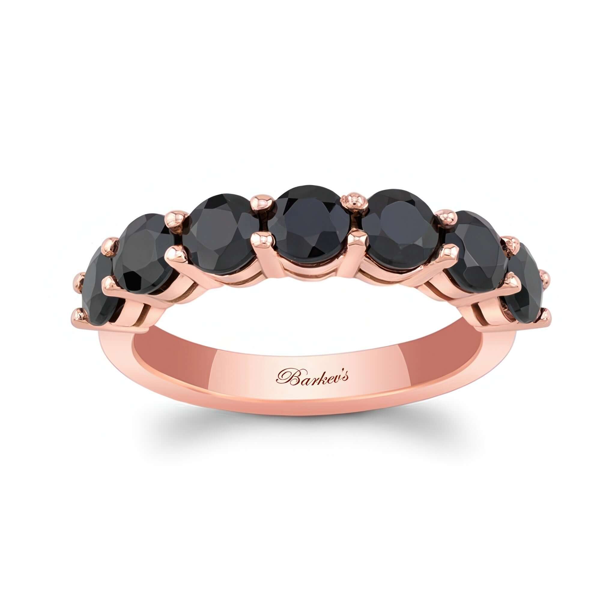 2.1 Carat Black Diamond Half Eternity Band
