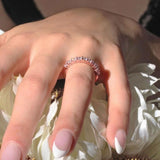 0.90 Carat Half Eternity Band