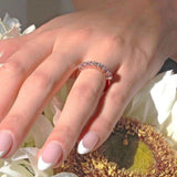 1.05 Carat Half Eternity Band