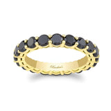 3 Carat Black Diamond Eternity Band