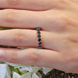 3 Carat Black Diamond Eternity Band