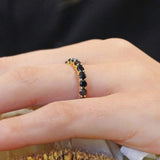 3 Carat Black Diamond Eternity Band