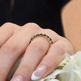 3 Carat Black Diamond Eternity Band
