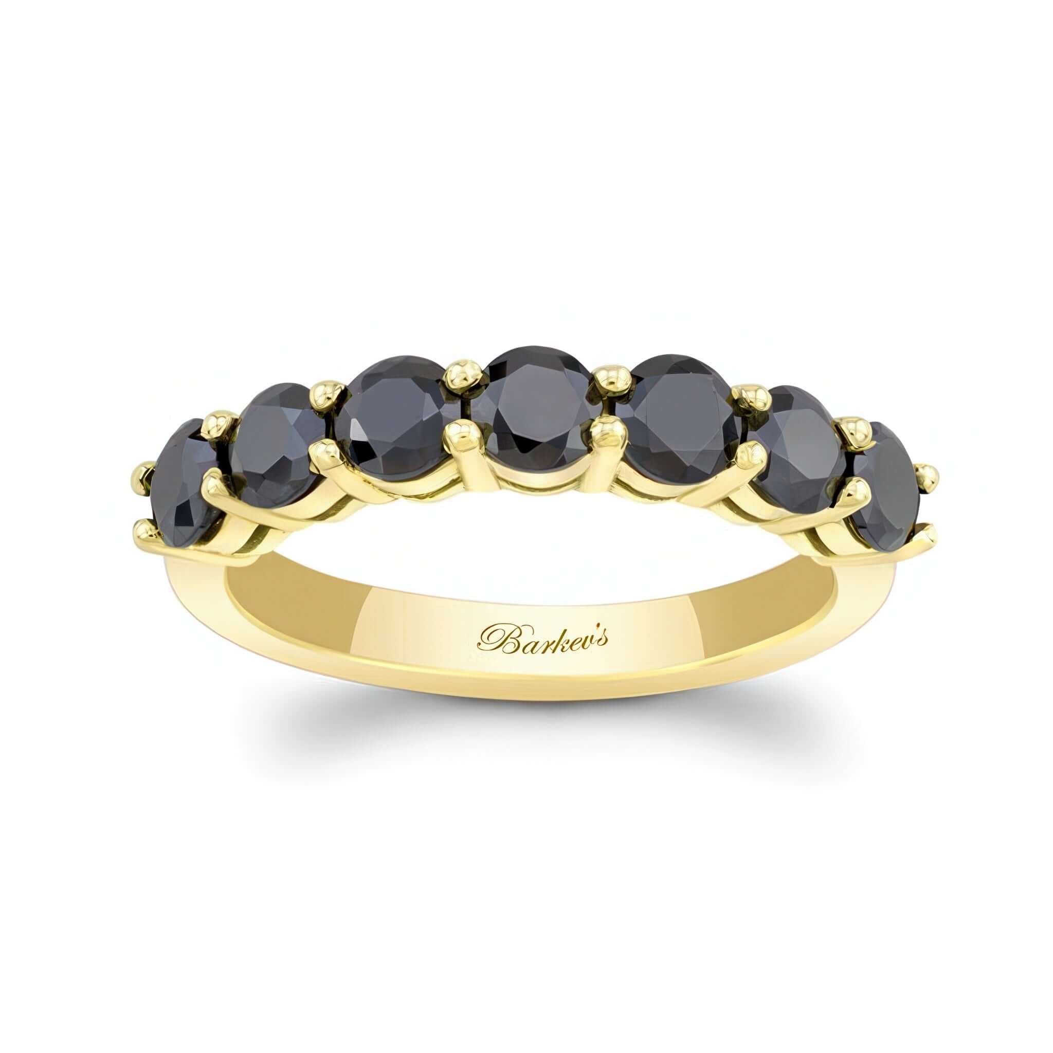 1.4 Carat Black Diamond Half Eternity Band