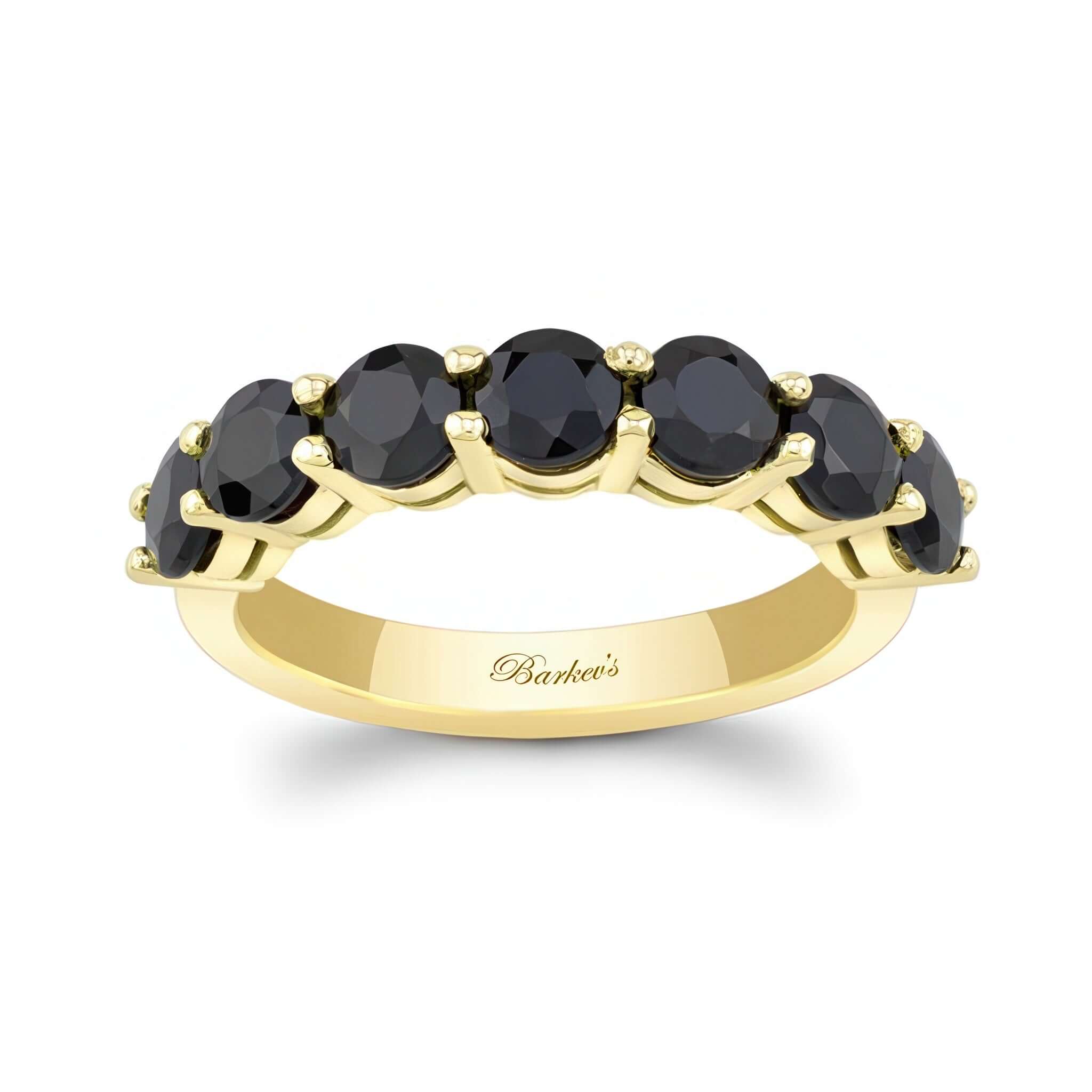 2.1 Carat Black Diamond Half Eternity Band