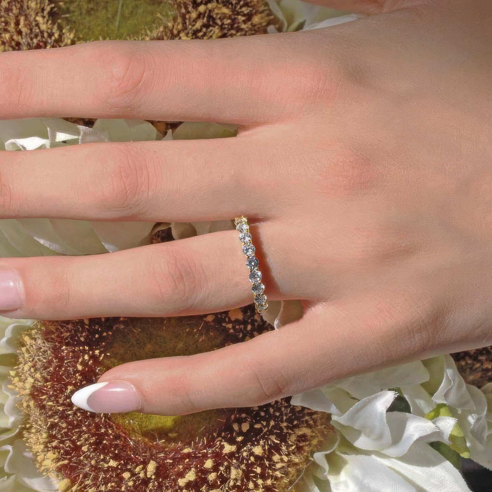 1.05 Carat Half Eternity Band