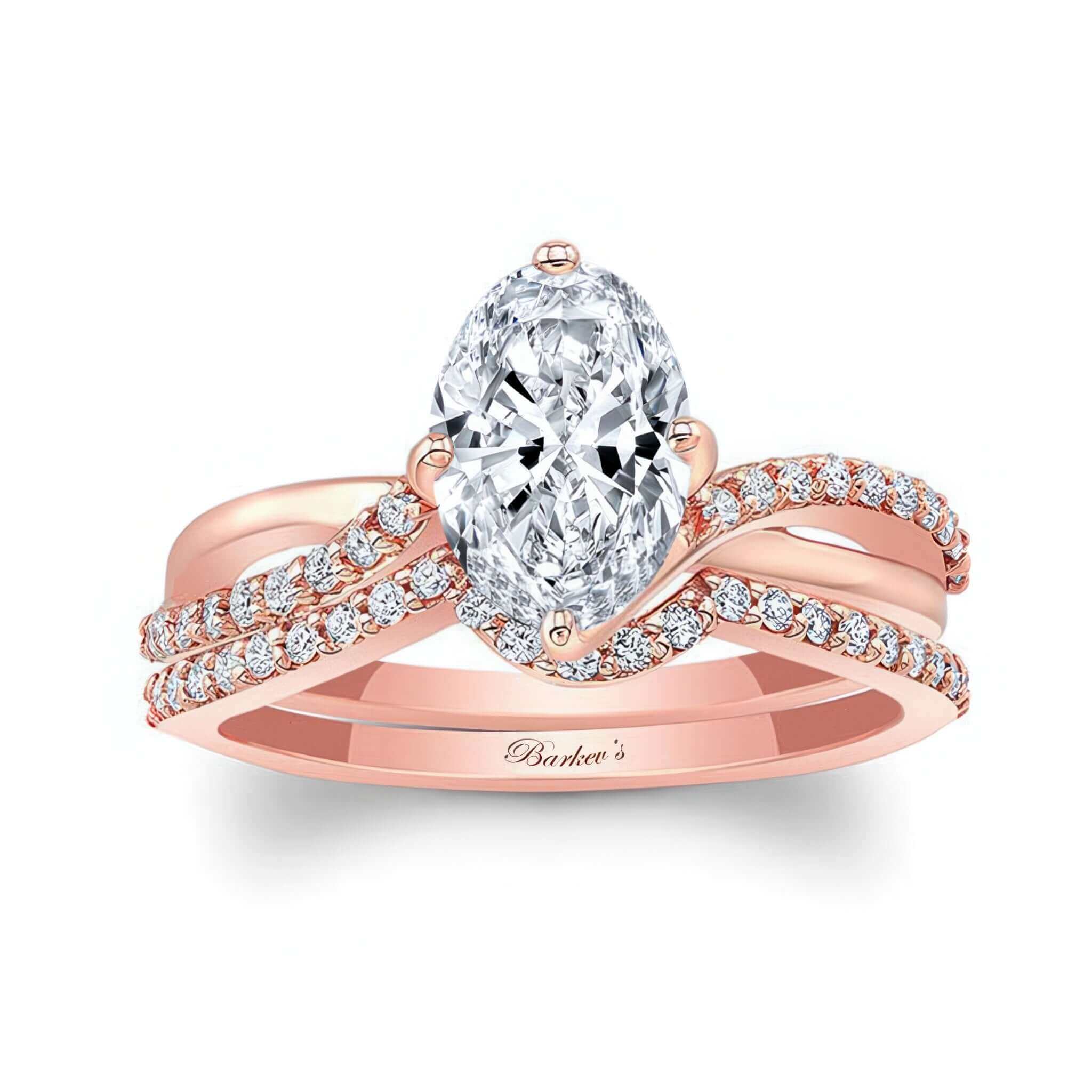 Oval Twist Bridal Set