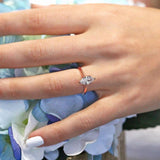 Marquise Moissanite Solitaire Ring