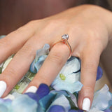 Marquise Moissanite Solitaire Ring