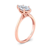 Marquise Moissanite Solitaire Ring