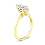Marquise Moissanite Solitaire Ring