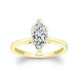 Marquise Moissanite Solitaire Ring