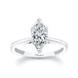 Marquise Moissanite Solitaire Ring