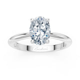 1 Carat Oval Solitaire Diamond Ring