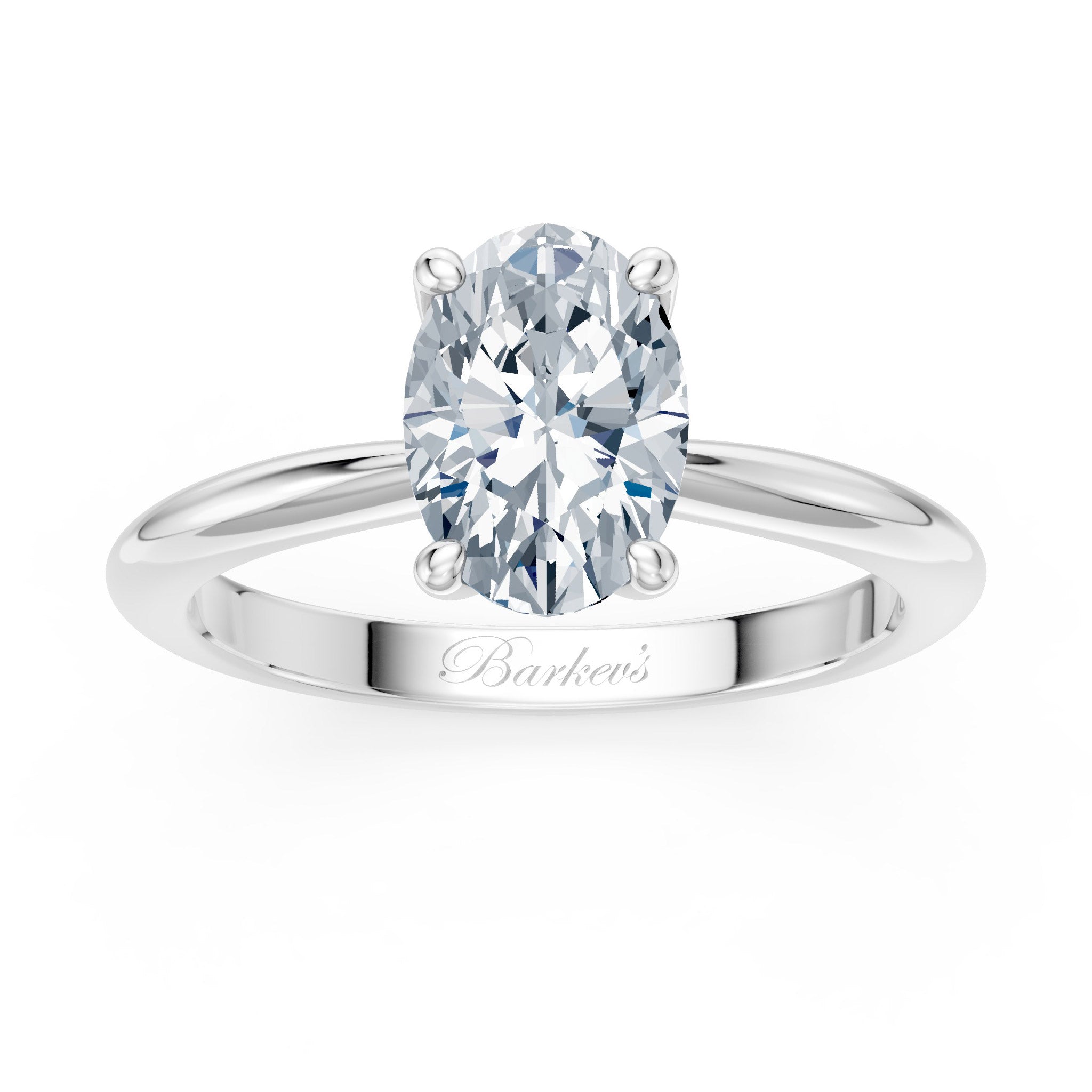 1 Carat Oval Solitaire Diamond Ring