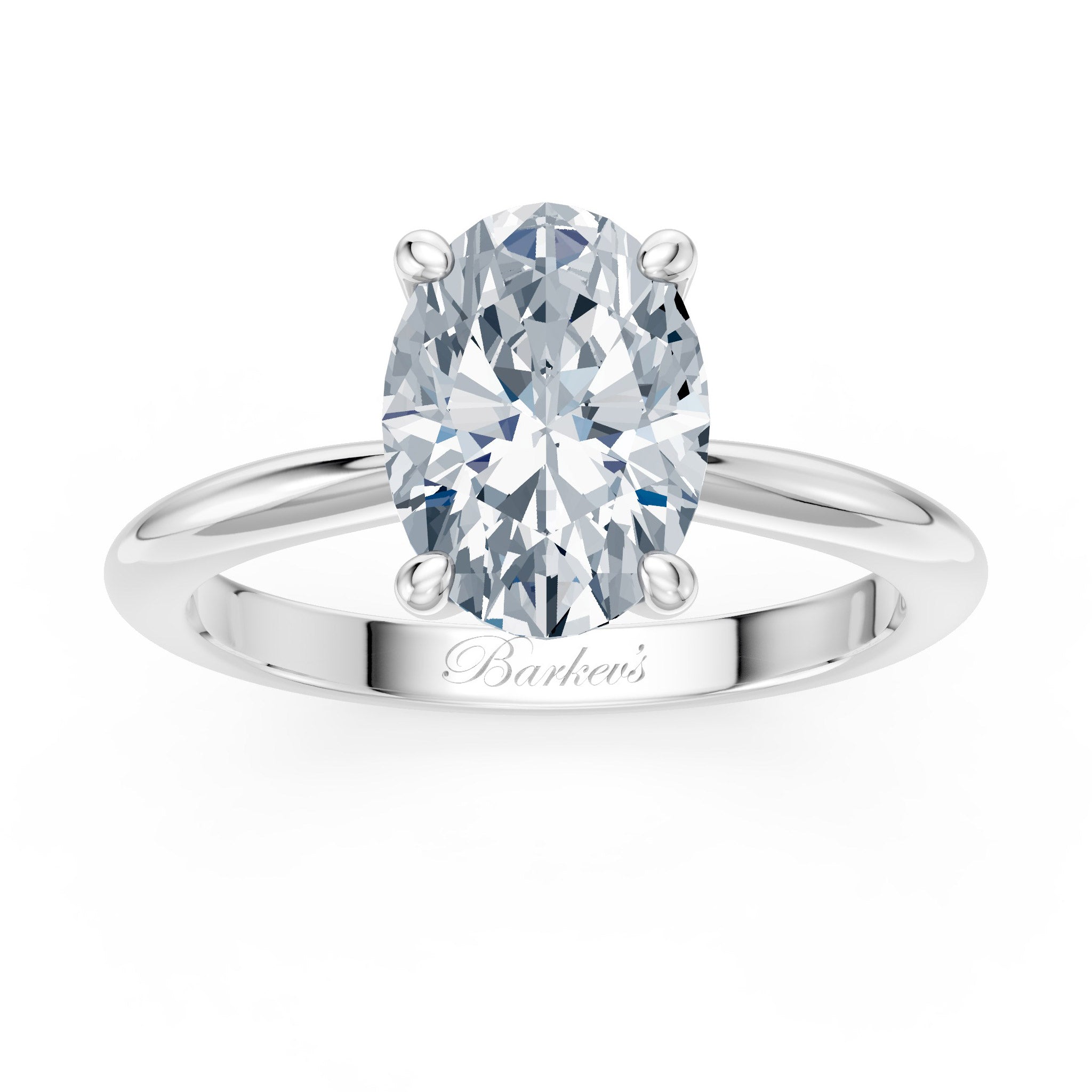 1 Carat Oval Solitaire Diamond Ring