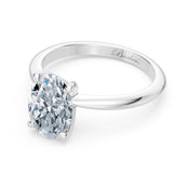 1 Carat Oval Solitaire Diamond Ring