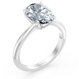 1 Carat Oval Solitaire Diamond Ring
