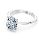 1 Carat Oval Solitaire Diamond Ring