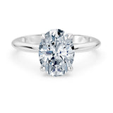 1 Carat Oval Solitaire Diamond Ring