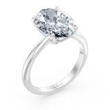 1 Carat Oval Solitaire Diamond Ring