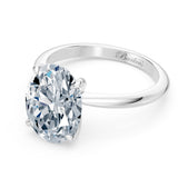 1 Carat Oval Solitaire Diamond Ring
