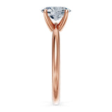 1 Carat Oval Solitaire Diamond Ring featuring a prong set oval diamond on a shiny gold shank.