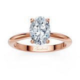 1 Carat Oval Solitaire Diamond Ring