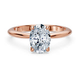 1 Carat Oval Solitaire Diamond Ring
