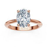 1 Carat Oval Solitaire Diamond Ring