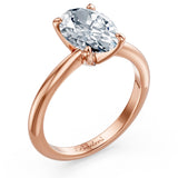 1 Carat Oval Solitaire Diamond Ring