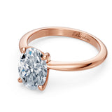 1 Carat Oval Solitaire Diamond Ring