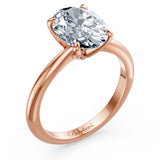 1 Carat Oval Solitaire Diamond Ring