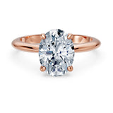 1 Carat Oval Solitaire Diamond Ring
