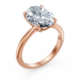 1 Carat Oval Solitaire Diamond Ring