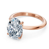1 Carat Oval Solitaire Diamond Ring
