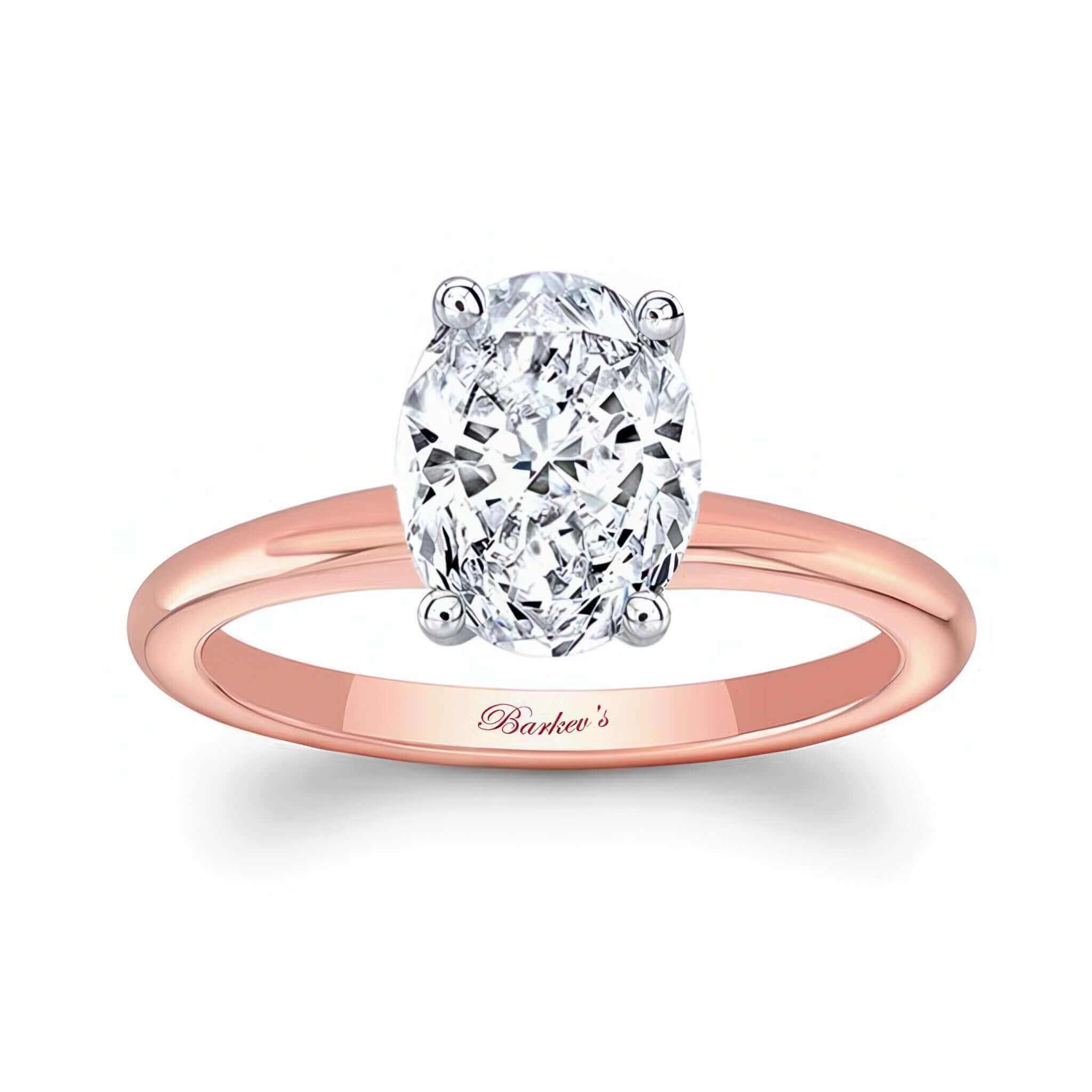 2 Carat Oval Solitaire Lab Grown Diamond Ring