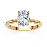 1 Carat Oval Solitaire Diamond Ring