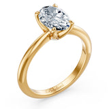 1 Carat Oval Solitaire Diamond Ring