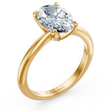 1 Carat Oval Solitaire Diamond Ring