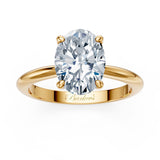 1 Carat Oval Solitaire Diamond Ring