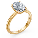 1 Carat Oval Solitaire Diamond Ring
