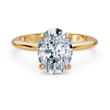 1 Carat Oval Solitaire Diamond Ring